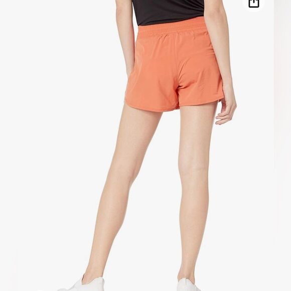 Women's Orange Athletic Shorts - Picture 2 of 4
